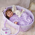 8 17-22 Inch BABESIDE Pcs Reborn Baby Doll Clothes with Bassinet for Babydolls, Reborn Baby Doll Accessories fit Dolls