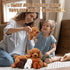 Honoson Nurturing Dog Stuffed Animal with Puppies Set, Nursing Mommy Dog Plush with 4 Baby Puppies, Gifts