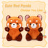 13.7" Riuhot Red Panda Stuffed Animal Cute Red Panda Plush Toy Panda Plushie Christmas Birthday Valentine's Day Gift