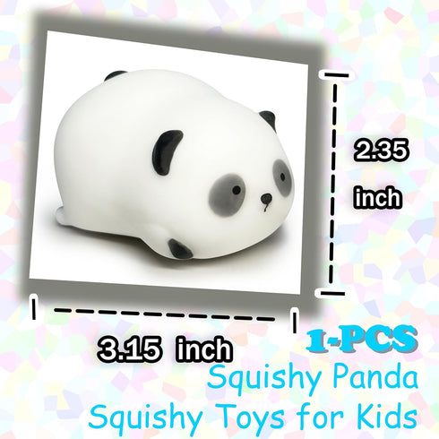 ZTATU (1PCS) Squishy Panda Stress Balls for Kids Squishy Fidget Toys Stress Ball, Autism Sensory Toys Squishy Dough