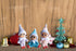 Wuleeuper Tiny Baby Elf Doll, Christmas Miniature Elf Decoration, Newborn Gift with Feet and Shoes - Purple