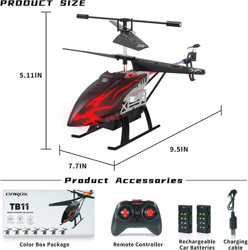 30-Minute 6+, Remote Control Helicopter for Kids with Flight Time, LED Light Effects, Altitude Hold, One-Key