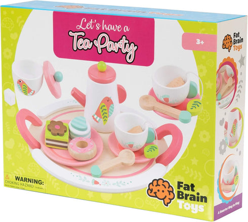 Fat Brain Toys Let's Have a Tea Party - Wooden Pretend Playset