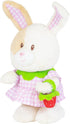 10" Cuddle Barn Animated Easter Bunny Plush - Bouncing Buttercup | Musical Dancing Rabbit with Strawberry Bag |