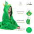 MICHLEY Unisex Baby Animal Hooded Bath Towel, Soft Cotton Beach Swimming Bathrobe for 0-6T, Green