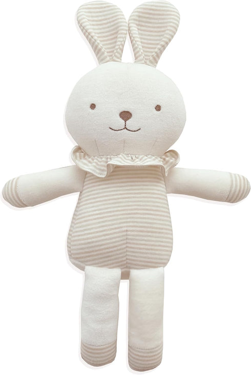 Organic Cotton Baby First Friend Doll - Hello! Little Bunny, 15.7 inches Tall, Pillow Buddy Toy