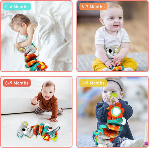 0-6 0-3 0-6 0 3 6 9 12 MONSTIME Car Seat Toys for Babies Months, Newborn Toys Baby Toy Months Stroller Toys, Infant Toy