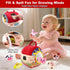 612 Easter Baby Toys Months, Montessori Sensory Farm Barn with Plush Animals, Rattles, Crinkle Paper & Mirror First
