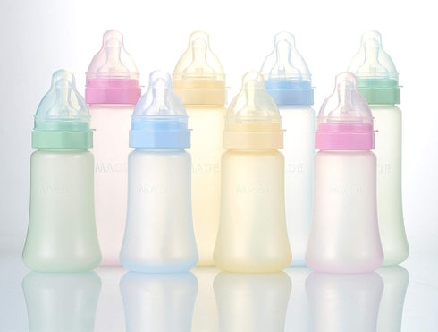 Made in USA aMACEing Zero Leak Baby Bottle - Anti-Colic Vent, Leak-Proof 10oz (Green)