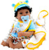 Aori Reborn Baby Dolls - Black - 18 inch Biracial Lifelike Baby Doll Boy with 7-Piece Gift Set