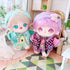 niannyyhouse 20cm Plush Doll Clothes Headband Hoodie Coat Pants Dress Up (Purple)