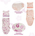 2 Sets 17-24 Inch Set BABESIDE of Reborn Baby Doll Blankets with Hats for Babydolls, Reborn Baby Doll Accessories