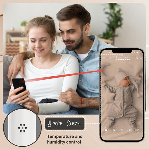 tihii Wall Mount for Nanit Secure Wall Holder for Nanit Pro/Plus/Original Cameras, Nursery Baby Monitor Accessory