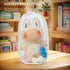 ICEICE 17cm (7 Inches) Clear Display & Storage Case for Doll PVC Bag with Detachable Keychain for Collectible Toys