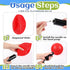 Hiboom 10 Pcs Kickball Set with 10 Inches Dodgeball, 5 Rubber Bases, Needles and Ball Pump for Backyard Games