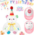 12" Singing Happy Birthday Teddy Bear Stuffed Animals,Singing The HAPPY BIRTHDAY Song Plush Toy Musical Interactive