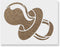 Baby Shower Pacifier Stencil - Family Stencil, Easy-to-Use for Cherished Family Memories