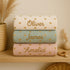 Cozy 30x30 Personalized Baby Knit Blanket Custom Embroidered Name, Heart Pattern, Soft Cotton Yarn, & Breathable