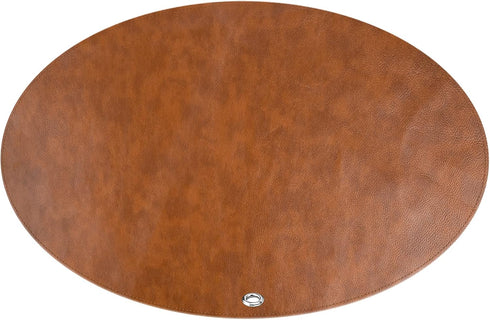 Linkidea Vegan Leather Splat Mat for Under High Chair - Floor Protector for