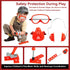 Set 36 Set 3+ Vextronic Kids Tool PCS with Toy Chainsaw Electronic Toy Drill with Sound and Light, Pretend Play Kids