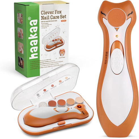 haakaa Baby Nail Trimmer Electric for Newborns/Toddlers/Children/Adults, Electric Baby Nail File with