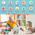 6-18 4 1 1 2 3 Wuzhineisn Montessori Baby Toys for Ages Months - Pull String Teether, Stacking Blocks, Sensory Shapes