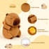 Capybara Plush 9 Inch Stuffed Animal, Cute Capybara Toy with Hamburger Backpack, Gift for Kids