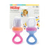 Nuby Nibbler Mesh First Soft Foods Feeder, 2pk, Pink & Purple