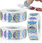 Leinuosen 3000 Pieces Scratch Offs Sticker DIY Holographic Circle Stickers Round Silver Hologram