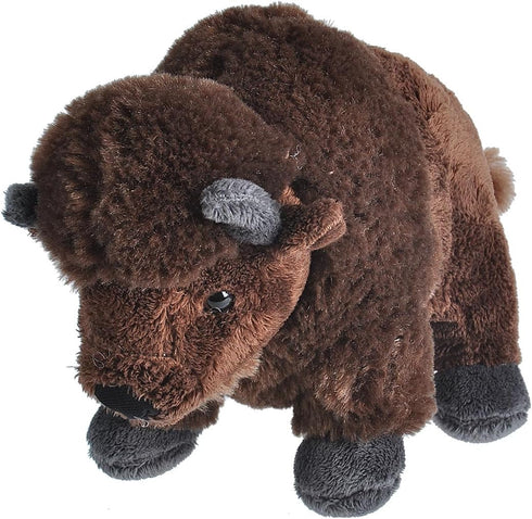 Wild Republic Cuddlekins Bison Plush, Stuffed Animal, 8 Inches, Gifts for Kids, Plush Toy