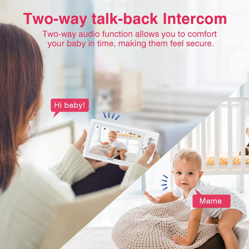 Baby Monitor Camera Add-on Unit, Maximum 2 Cameras, Compatible with B049/B059 Monitor