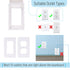 Bates Baby Safety Outlet Cover Box, Baby Proofing Plug Covers for Electrical Outlets, Child Proof Outlet Covers