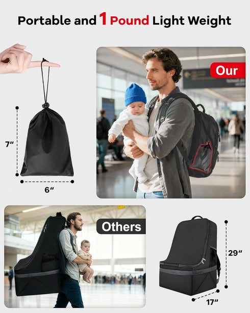 Duythy Airplane Harness for Toddlers with Soft Shoulder Pad Child Airplane Safety Travel Harness for Kids Baby Travel