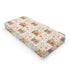 KuphiL10C Girls-16x32 Cartoon Highland Cow Flowers Floral Baby Changing Pad Cover,Unisex Western Farm Animals Cow
