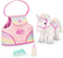 Plush Unicorn Carrier Bag with Comb & Bottle, Stuffed Animal for Kids 3 Years +