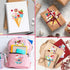 24 Summer Sheets Make-a-face Stickers, Make Your Own Ice Cream Mix and Match Sticker Sheets DIY Ice Cream Stickers