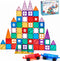 AFUNX Magnetic Tiles,102PCS Magnetic Building Blocks 3D Clear Construction Playboards, Inspiration, Creativity