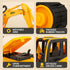 15" 1:22 Liberty Imports Oversized Construction Truck Toys for Kids Scale Friction Powered Vehicles with Realistic