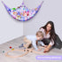 Stuffed Animals Net or Hammock, Kids Toy Storage Organizer with LED Light, Hanging Corner Holder for Girls Room Decor