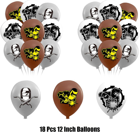Electric Welding Party Decorations - Birthday Supplies with Banner, Cake Topper, Cupcake Toppers, Balloons