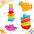 1-3, 13 1-3 6-12-18M+ Bath Toys for Kids Ages Kids Bath Toys with Floating Boats, Bathing Spoon Shower, PCS Bathtub Toy