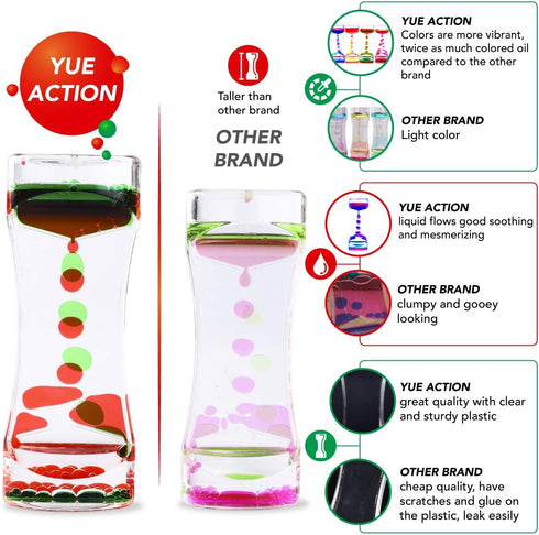 YUE MOTION Liquid Motion Bubbler - Handheld Oil Timer, Calming Toys for Kids and Adults, Sensory Relaxing Toys