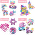 AOMIKS 199 PCS Mini Magnetic Building Blocks, 3D STEM Educational Toys for Girls & Boys, Birthday Gift for Ages 3-8