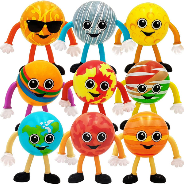 ArtCreativity Bendable Planets (Set of 11) Bendable Planet Toys for Kids, Outer