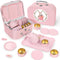 Tea Party Set for Little Girls, Princess Tea Time Toys with Dessert Carrying Case, Kids Kitchen Pretend Playset