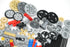 Set Technical Parts Pieces Building Accessories, Gears Pins Connectors Wheels Axles Racks Differentials, Engine Kits