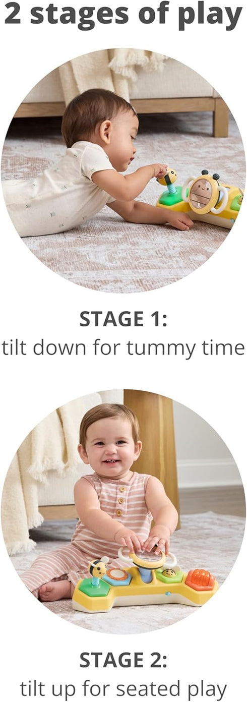 Tummy 5 2 3m+ Skip Hop Time & Seated Play Cause & Effect Developmental Baby Toy with Activities and Ways to Play