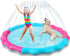 Kids Dog Splash Pad Sprinkler, Non-Slip Splash Pool for Summer Outdoor Water Fun, 59"R for Small Medium Large Dogs