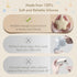 2 Pack Moonkie Silicone Pacifier Holder Case, Cute Portable Pacifier Storage Case