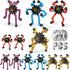 YAIUERL 20 Pack Funny Sensory Fidget Toys,Deformable Chain DIY Robot Spinners Fingertip Stress Relief Gyro Toy Birthday